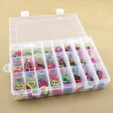 24 Grid Storage Box Removable Jewelry Plastic Container
