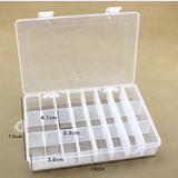 24 Grid Storage Box Removable Jewelry Plastic Container