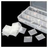 24 Grid Clear Plastic Jewelry Storage Box