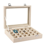 Rose Red Velvet Jewelry Box Organizer for Women