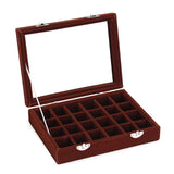 Rose Red Velvet Jewelry Box Organizer for Women