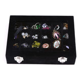 Rose Red Velvet Jewelry Box Organizer for Women
