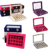 Rose Red Velvet Jewelry Box Organizer for Women