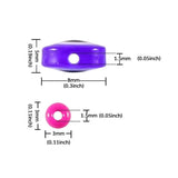 Colorful Evil Eye Lamp Beads Round Spacer Beads for DIY Craft
