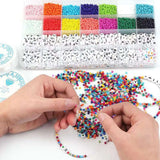 24 Grids Czech Glass Seedbeads Letter Beads Charm Jewelry Crystal Beads