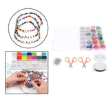 24 Grids Czech Glass Seedbeads Letter Beads Charm Jewelry Crystal Beads