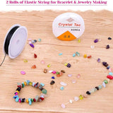 24 Grids Gemstone Chips Beads Set for Jewelry Crafts