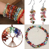 24 Grids Gemstone Chips Beads Set for Jewelry Crafts