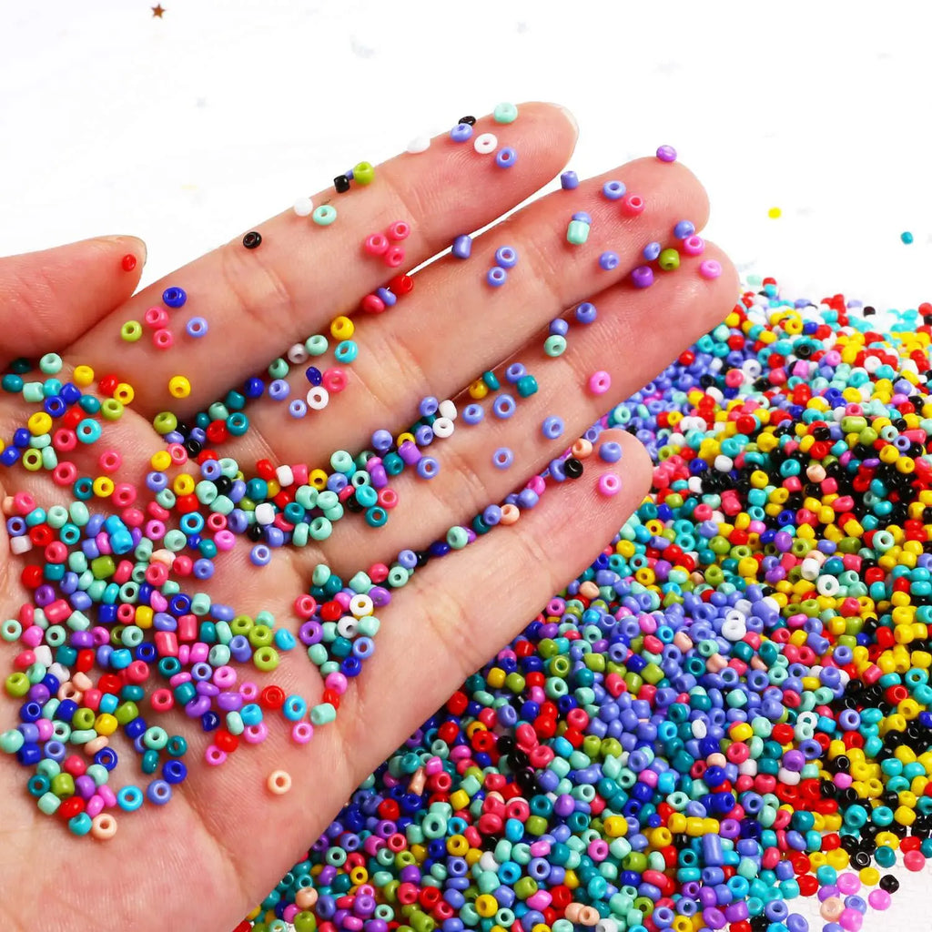24 Grids Glass Bead Seed Beads Colorful Jelly Combo for Jewelry Making