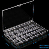 24 Grids Plastic Jewelry Storage Box Organizer Case for Women Girl
