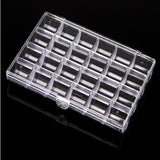 24 Grids Plastic Jewelry Storage Box Organizer Case for Women Girl