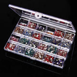 24 Grids Plastic Jewelry Storage Box Organizer Case for Women Girl