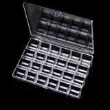 24 Grids Plastic Jewelry Storage Box Organizer Case for Women Girl