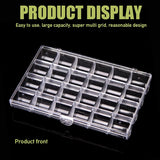 Plastic Storage Jewelry Box for Nail Rhinestones Earrings