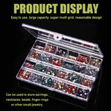 Plastic Storage Jewelry Box for Nail Rhinestones Earrings