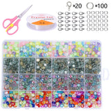 24 Grids Smile Acrylic Letter Beads Kit DIY Bracelet Necklace Beads Set