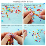 24 Grids Smile Acrylic Letter Beads Kit DIY Bracelet Necklace Beads Set
