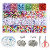 Smiley Letter Beads Box Set with Tools for DIY Crafts