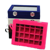 Velvet Jewelry Box Organizer for Rings Earrings Necklaces Makeup 20*15*4.5cm