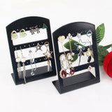 24 Holes Ear Hook Plastic Storage Rack Jewelry Stand Holder