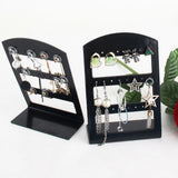 24 Holes Ear Hook Plastic Storage Rack Jewelry Stand Holder