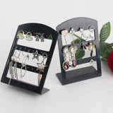 24 Holes Ear Hook Plastic Storage Rack Earrings Display Stand