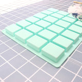 24 Holes Ice Cube Mold Chocolate Fondant Silicone Mould