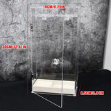 Acrylic Necklace Display Stand 24 Hook Rotation Jewelry Storage Box