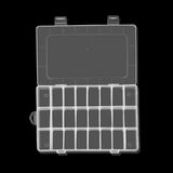 24 Lattice Double-button Transparent Plastic Box Jewelry Storage