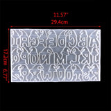 Letters Keychain Epoxy Resin Mold - Jewelry Casting Tool DIY Crafts
