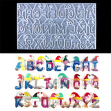 24 Letters Keychain Epoxy Resin Mold for DIY Jewelry Crafting