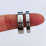 24 PCS Classic Couple Rings Set Stainless Steel Wedding Lover's Romantic Gift