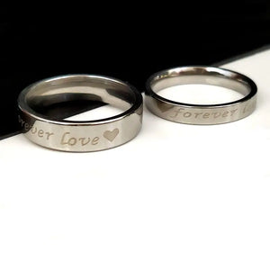 24 PCS Classic Couple Rings Set Stainless Steel Wedding Lover's Romantic Gift