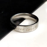 24 PCS Classic Couple Rings Set Stainless Steel Wedding Lover's Romantic Gift