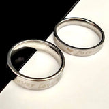 24 PCS Classic Couple Rings Set Stainless Steel Wedding Lover's Romantic Gift
