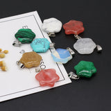 24 PCS Natural Turquoise Opal Sodalite Star Pendant DIY Jewelry Making