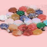 24 PCS Natural Turquoise Opal Sodalite Star Pendant DIY Jewelry Making