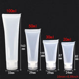 24 Pack 20/30/50/100ml Squeeze Cosmetic Tubes with Flip Caps & Syringes
