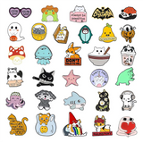 24 Pack Enamel Backpack Pins Set Anime Lapel Pins Bulk Lot Button Pins