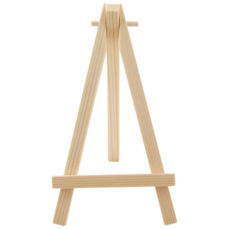 24 Pack Mini Wood Display Easel Set for Paintings Crafts Acrylics Oil Projects