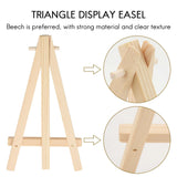 24 Pack Mini Wood Display Easel Set for Paintings Crafts Acrylics Oil Projects