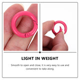 24 Pcs Circle Spring Clip Spring Clamp Round Carabiner Snap Spring Snap Clip
