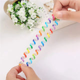 24 Pcs Colorful Spring Wrist Coil Keychain Stretchable Wrist Bracelet