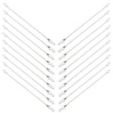 24 Pcs Halloween Chain Decorations Stainless Steel Hanging Flags