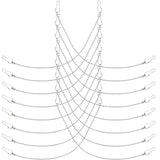 24 Pcs Halloween Chain Decorations Stainless Steel Hanging Flags
