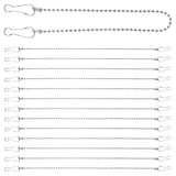 24 Pcs Halloween Chain Decorations Stainless Steel Hanging Flags