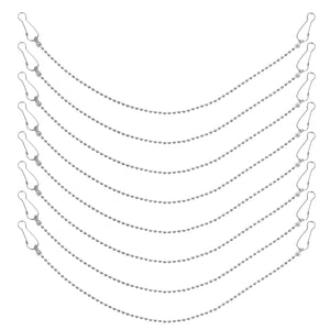 24 Pcs Halloween Chain Decorations Stainless Steel Hanging Flags