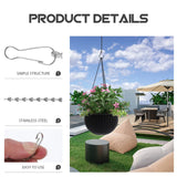 24 Pcs Halloween Chain Decorations Stainless Steel Hanging Flags