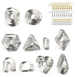 24 Pcs Stainless Steel Clay Earring Cutters with Earring Cards