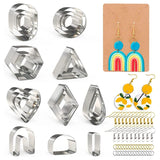 24 Pcs Stainless Steel Clay Earring Cutters with Earring Cards